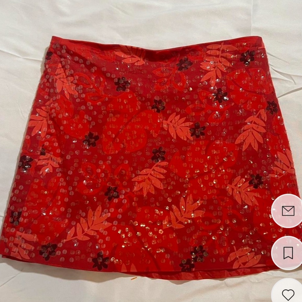 Stunning y2k sequined express mini skirt